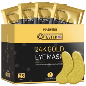 Image of gold eye masks.