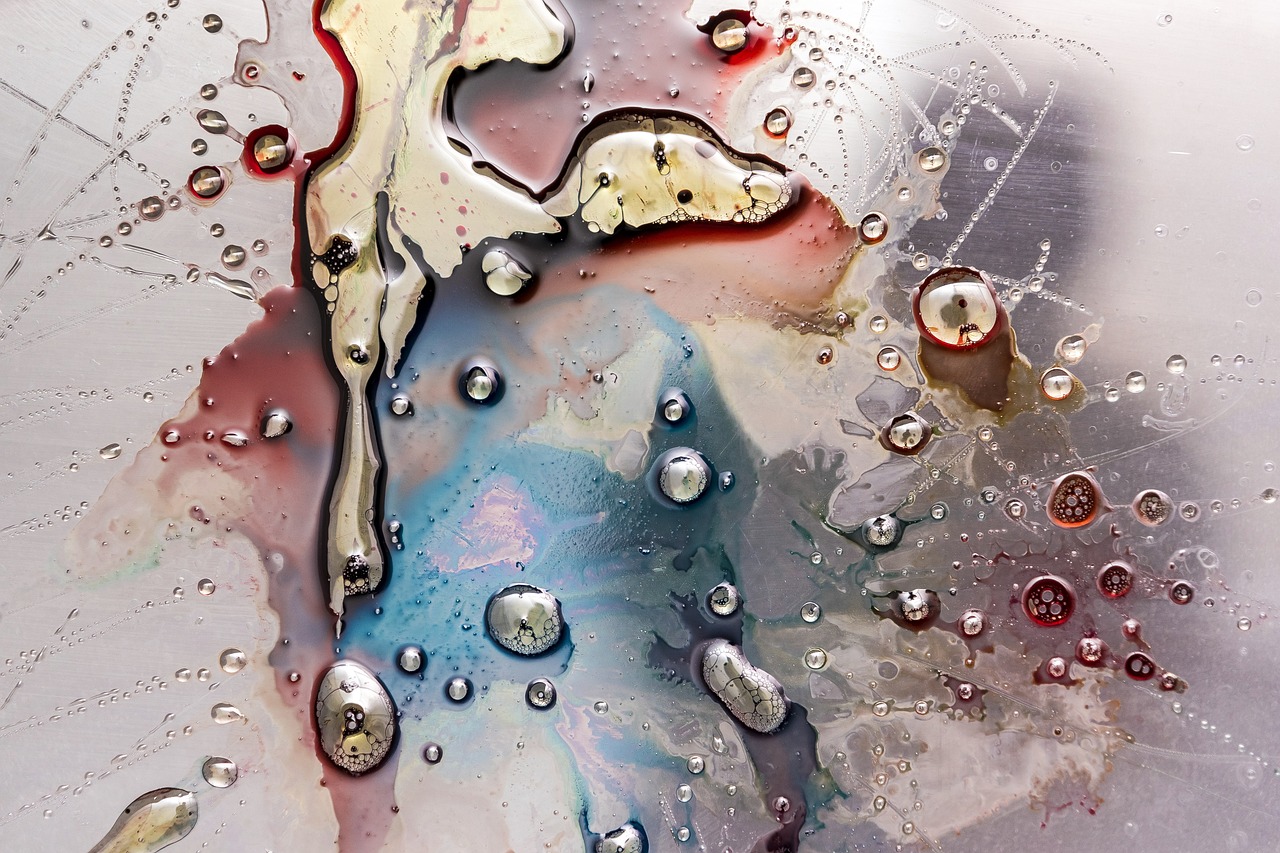 An image of paint splattered.