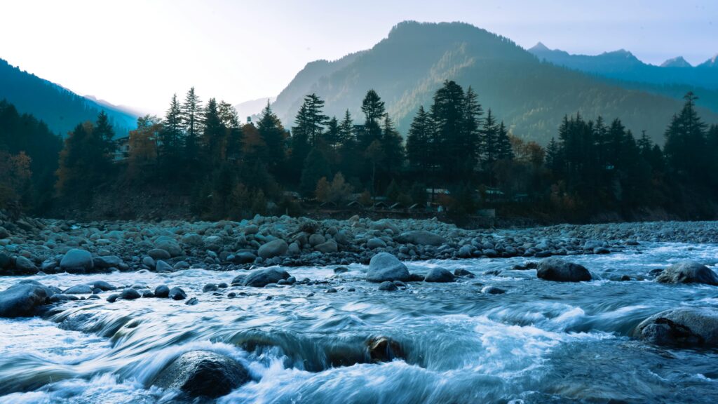 Image of mountains and a river.