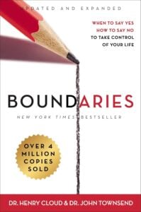 A book entitled, Boundaries.